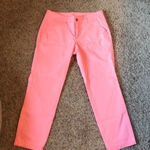 Hot pink ankle pants